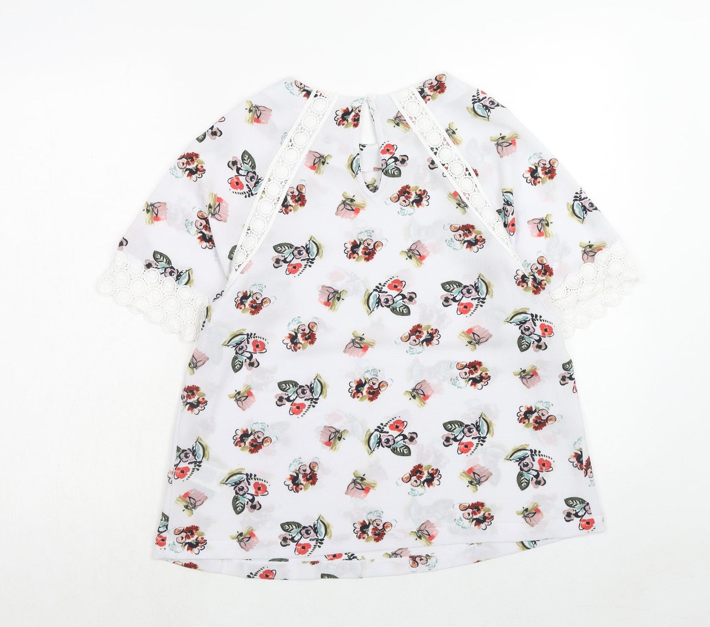 Womens UK Size 10 Marks and Spencer White Basic Blouse
