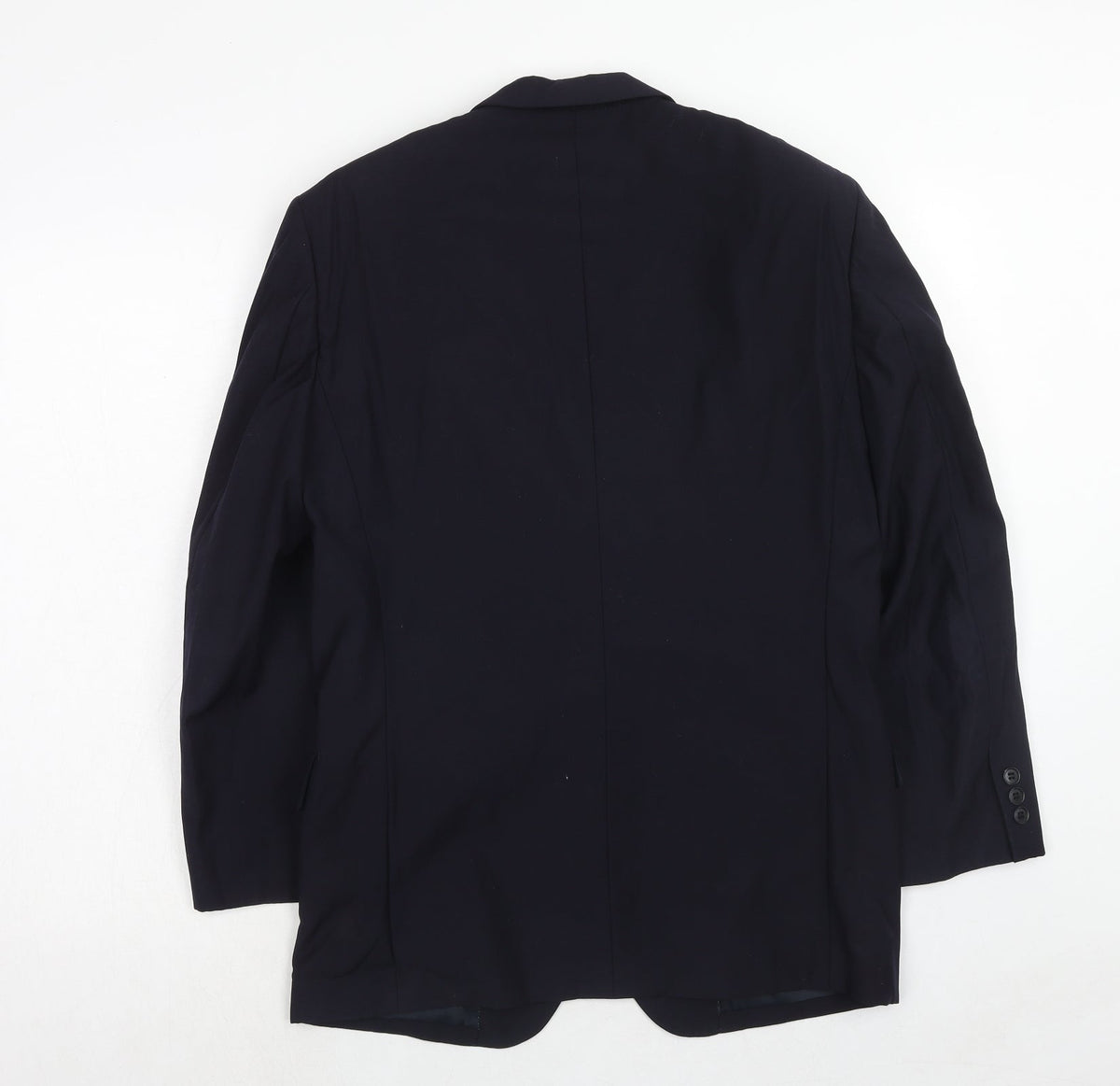 ShiQi Mens Blue Wool Jacket Suit Jacket Size 36 Regular