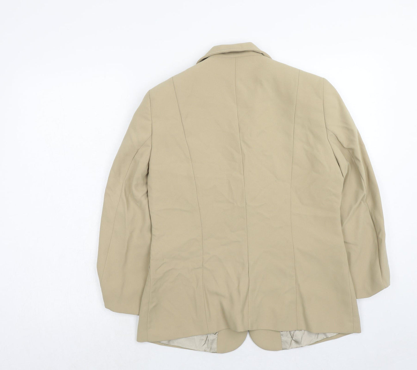 Womens UK Size 10 Busy Regular Beige Suit Jacket