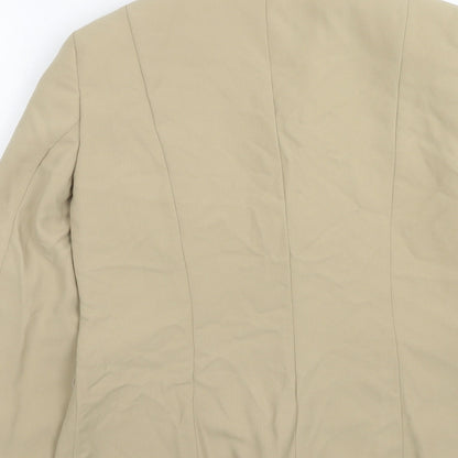 Womens UK Size 10 Busy Regular Beige Suit Jacket