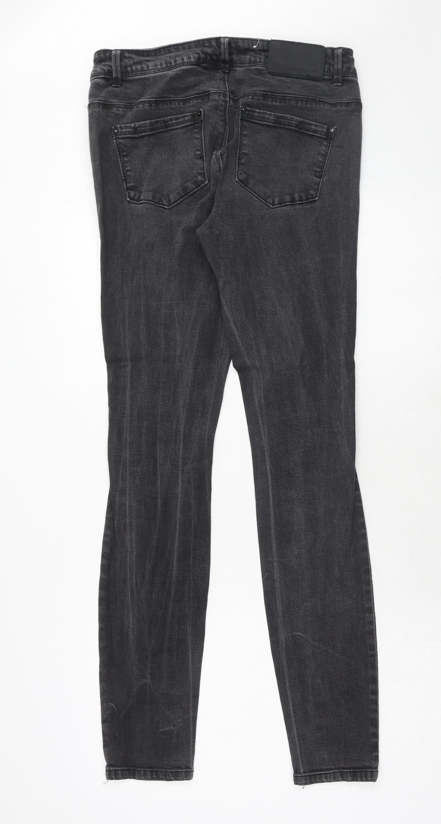 Only Womens Black Cotton Skinny Jeans Size 30 in L34 in Regular Zip