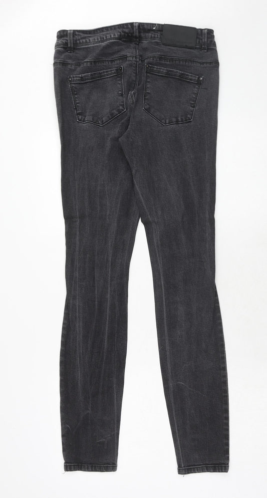 Only Womens Black Cotton Skinny Jeans Size 30 in L34 in Regular Zip