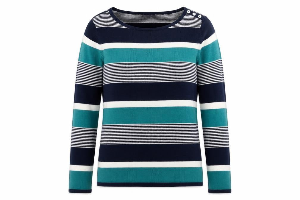 Womens UK Size 10 Bonmarché Blue Pullover Jumper