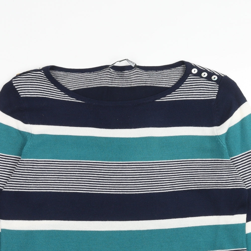 Womens UK Size 10 Bonmarché Blue Pullover Jumper