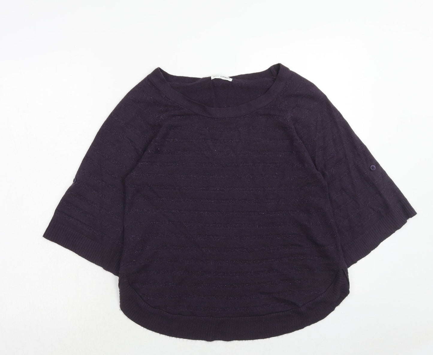 a.v.v Standard Womens Purple Roll Neck Acrylic Pullover Jumper Size 10