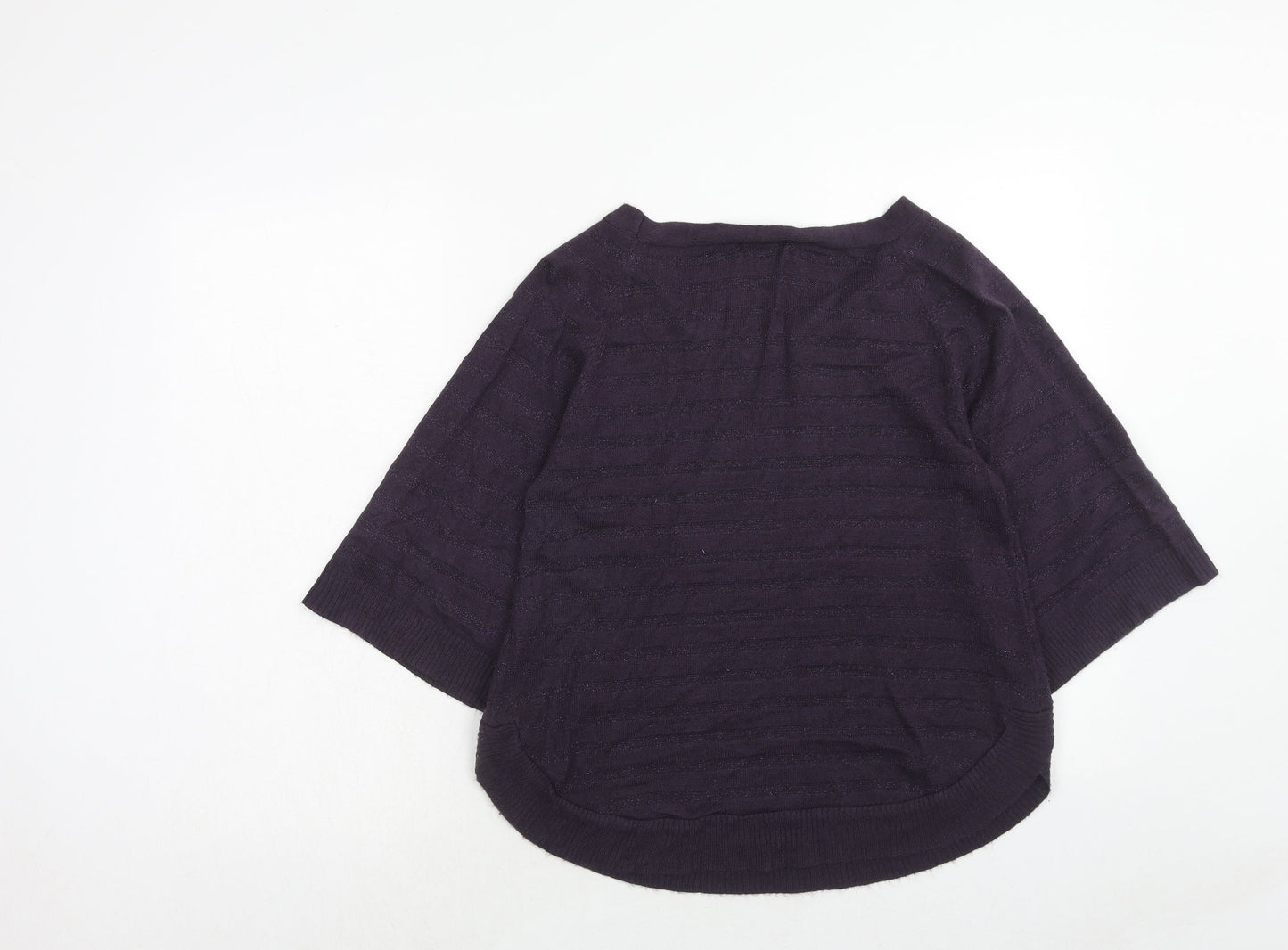 a.v.v Standard Womens Purple Roll Neck Acrylic Pullover Jumper Size 10