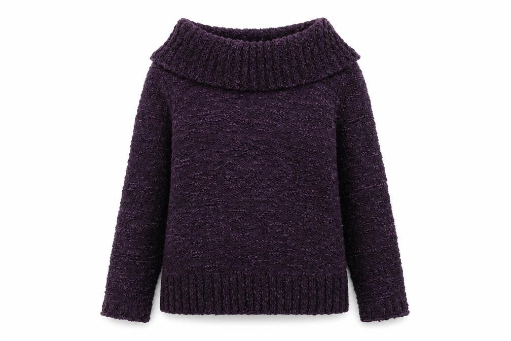 Womens UK Size M ALEXARA Purple Pullover Jumper