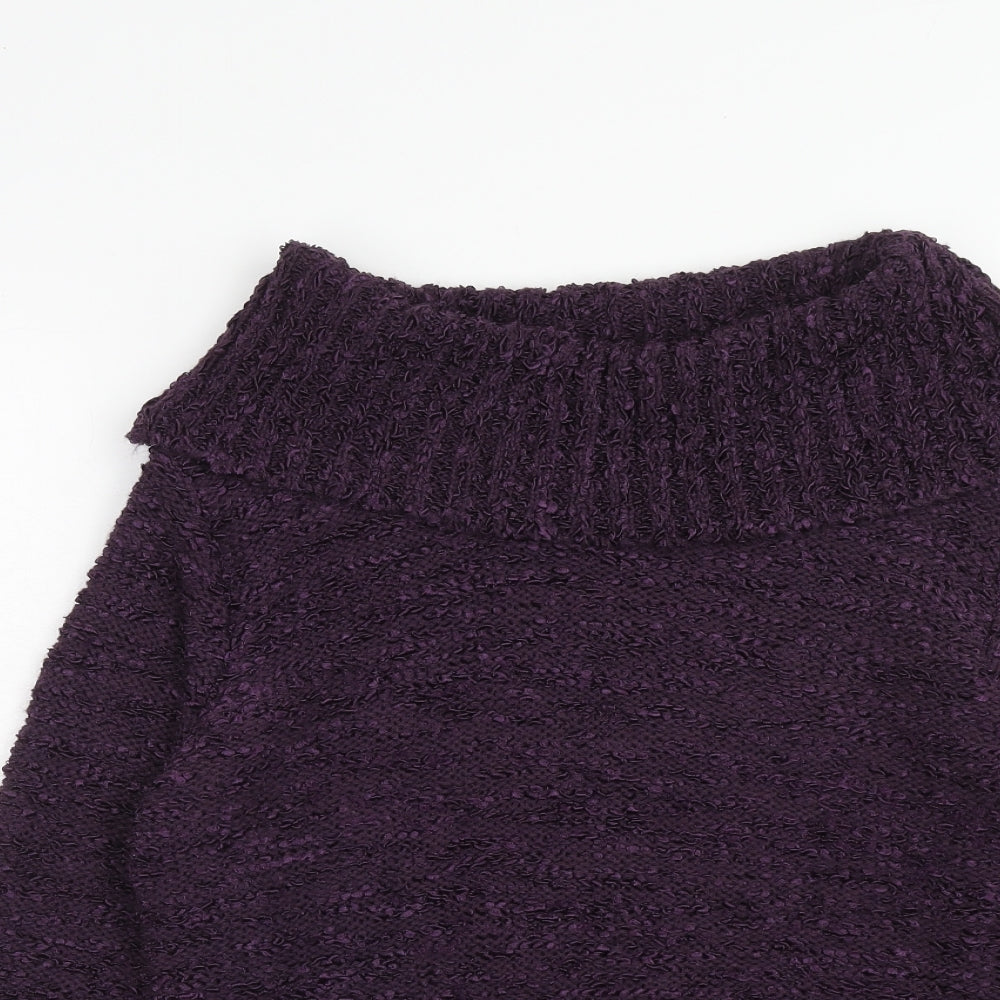 Womens UK Size M ALEXARA Purple Pullover Jumper
