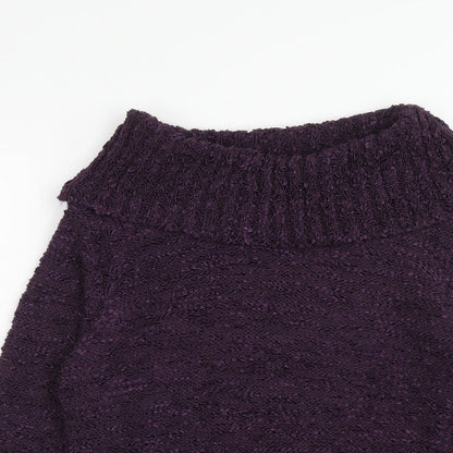 Womens UK Size M ALEXARA Purple Pullover Jumper