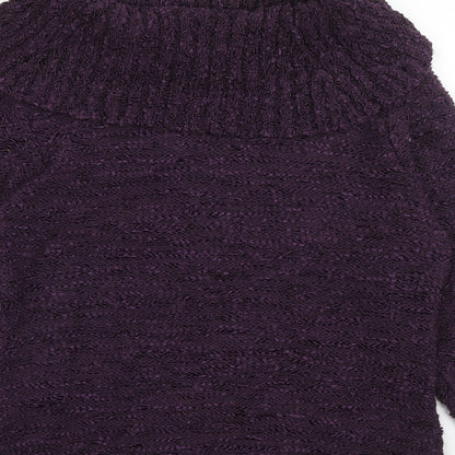 Womens UK Size M ALEXARA Purple Pullover Jumper