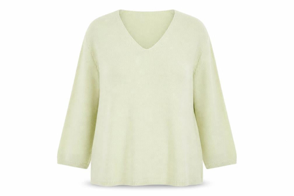 Womens UK Size 16 M&Co Green Pullover Jumper