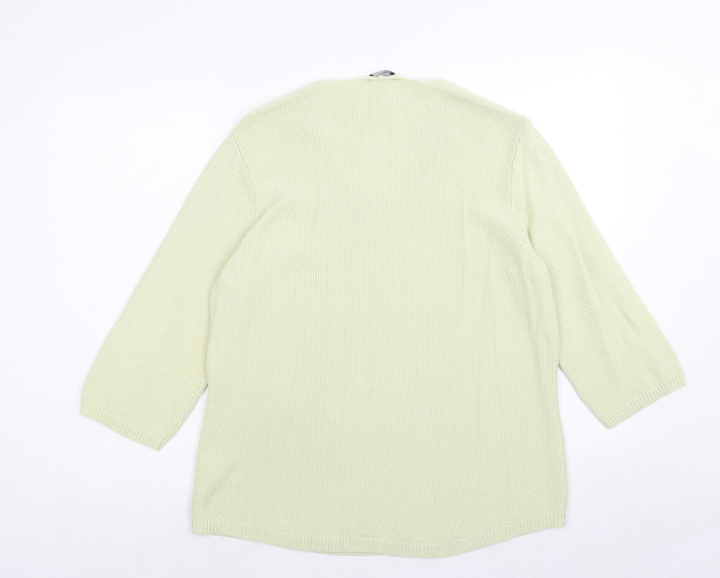 Womens UK Size 16 M&Co Green Pullover Jumper