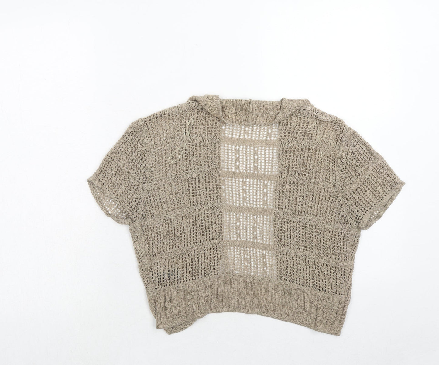 Womens UK Size L M&Co Brown Cardigan Jumper