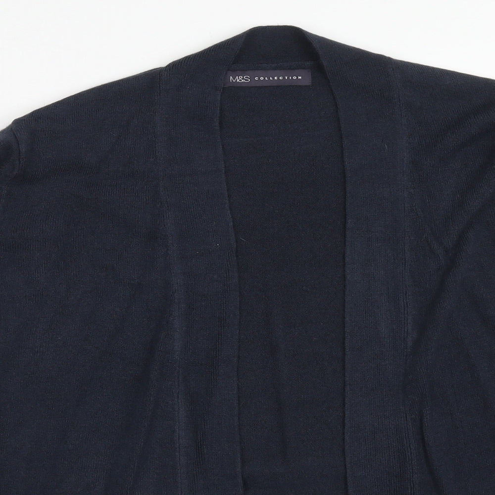 Womens UK Size M Marks and Spencer Blue Cardigan Jumper