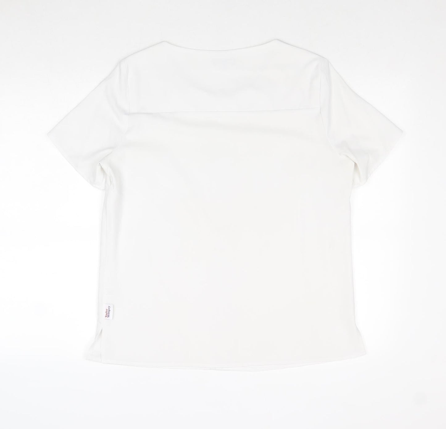 Womens UK Size 12 Vortex White Basic Blouse
