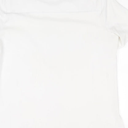 Womens UK Size 12 Vortex White Basic Blouse