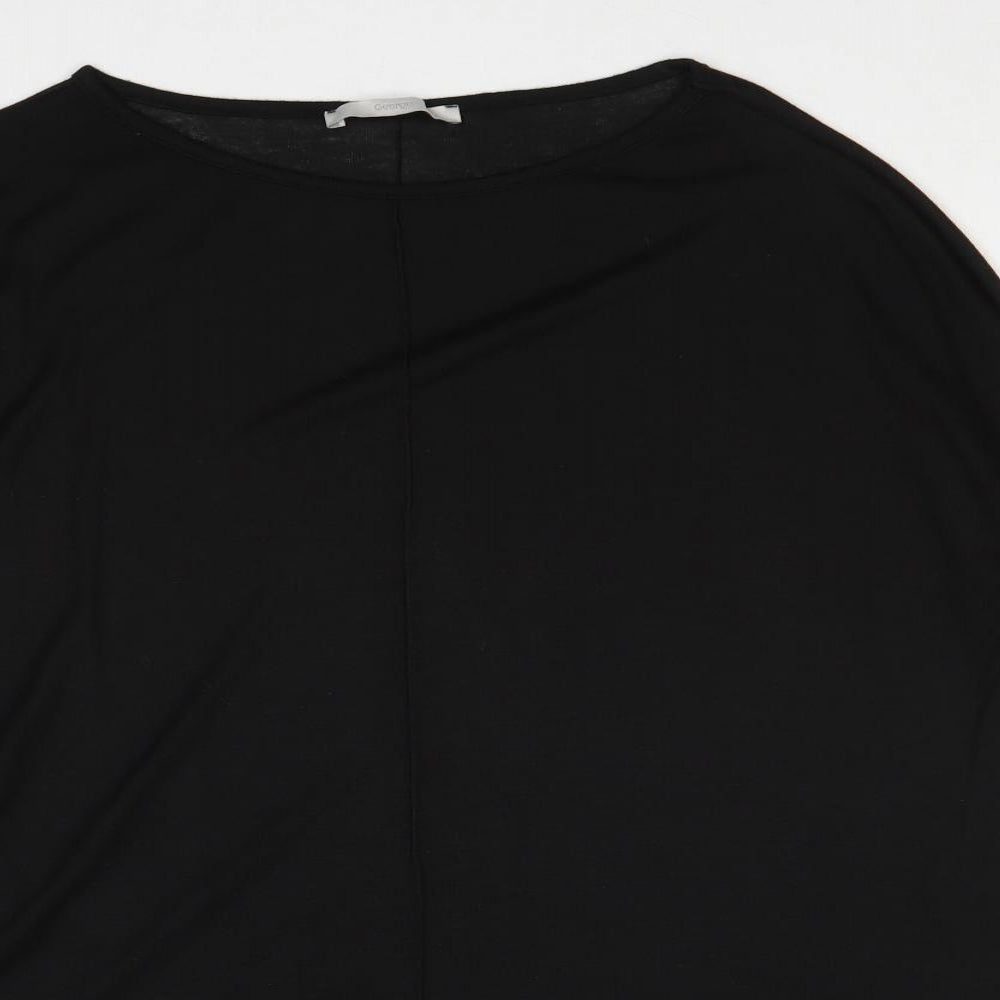 George Womens Black Boat Neck Polyester Pullover Jumper Size 14