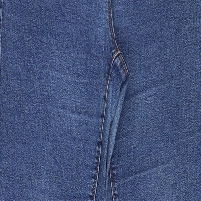 Womens UK Size 10 Papaya Regular Fit Skinny Blue Jeans
