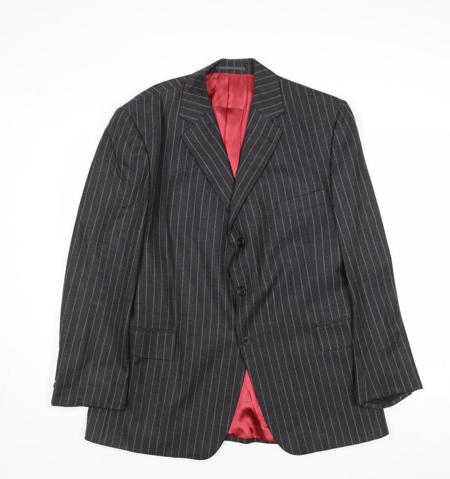 Mens UK Size 42 Preworn Regular Grey Suit Jacket