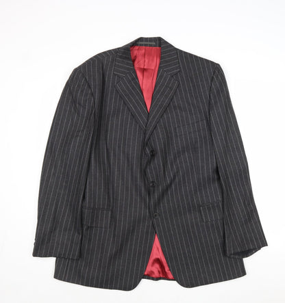 Mens UK Size 42 Preworn Regular Grey Suit Jacket