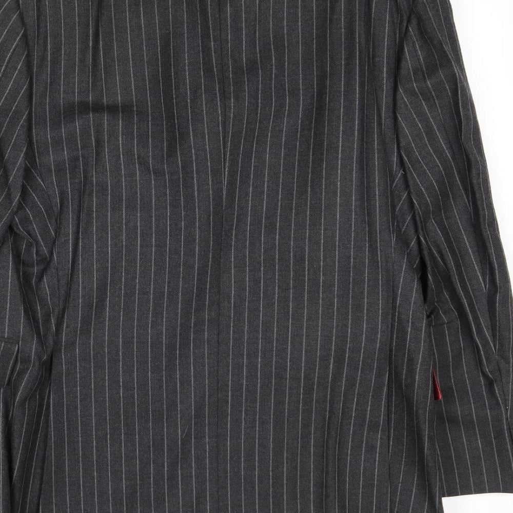 Mens UK Size 42 Preworn Regular Grey Suit Jacket