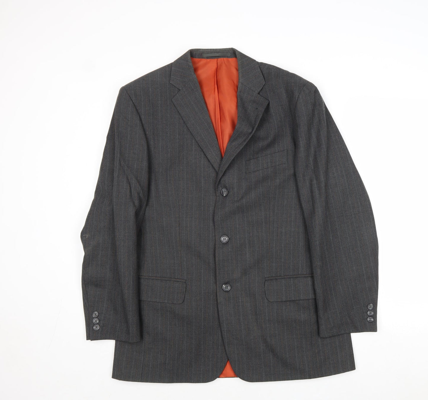 Mens UK Size 40 Preworn Regular Grey Suit Jacket