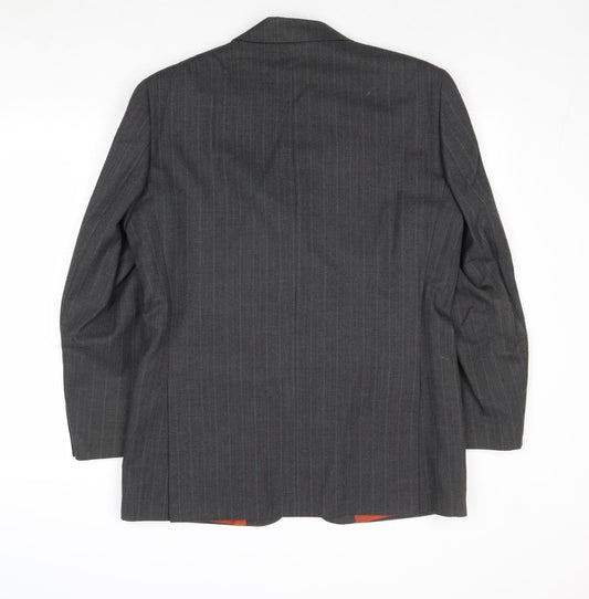 Mens UK Size 40 Preworn Regular Grey Suit Jacket