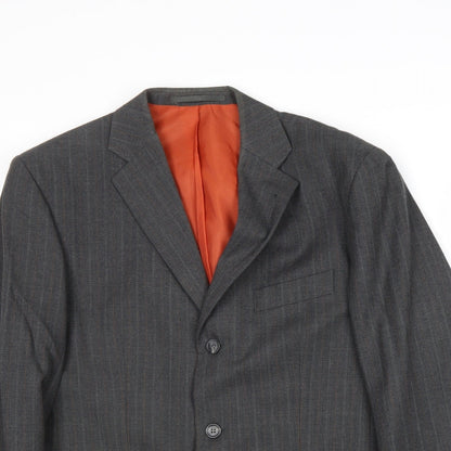 Mens UK Size 40 Preworn Regular Grey Suit Jacket