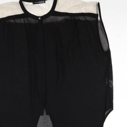 Womens UK Size 14 Atmosphere Black Basic Blouse