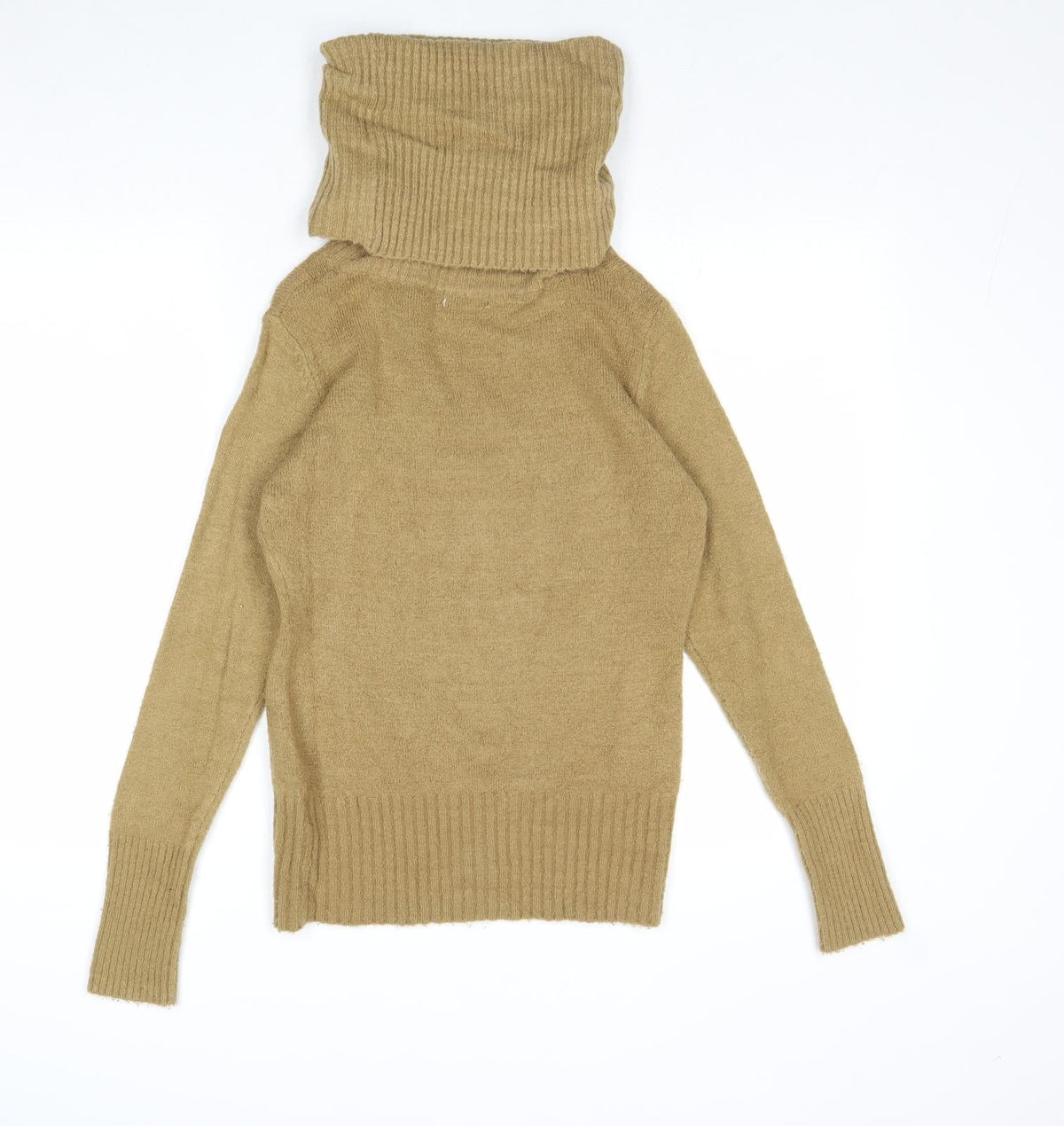 Sutherland Womens Brown Roll Neck Acrylic Pullover Jumper Size S - Size S-M