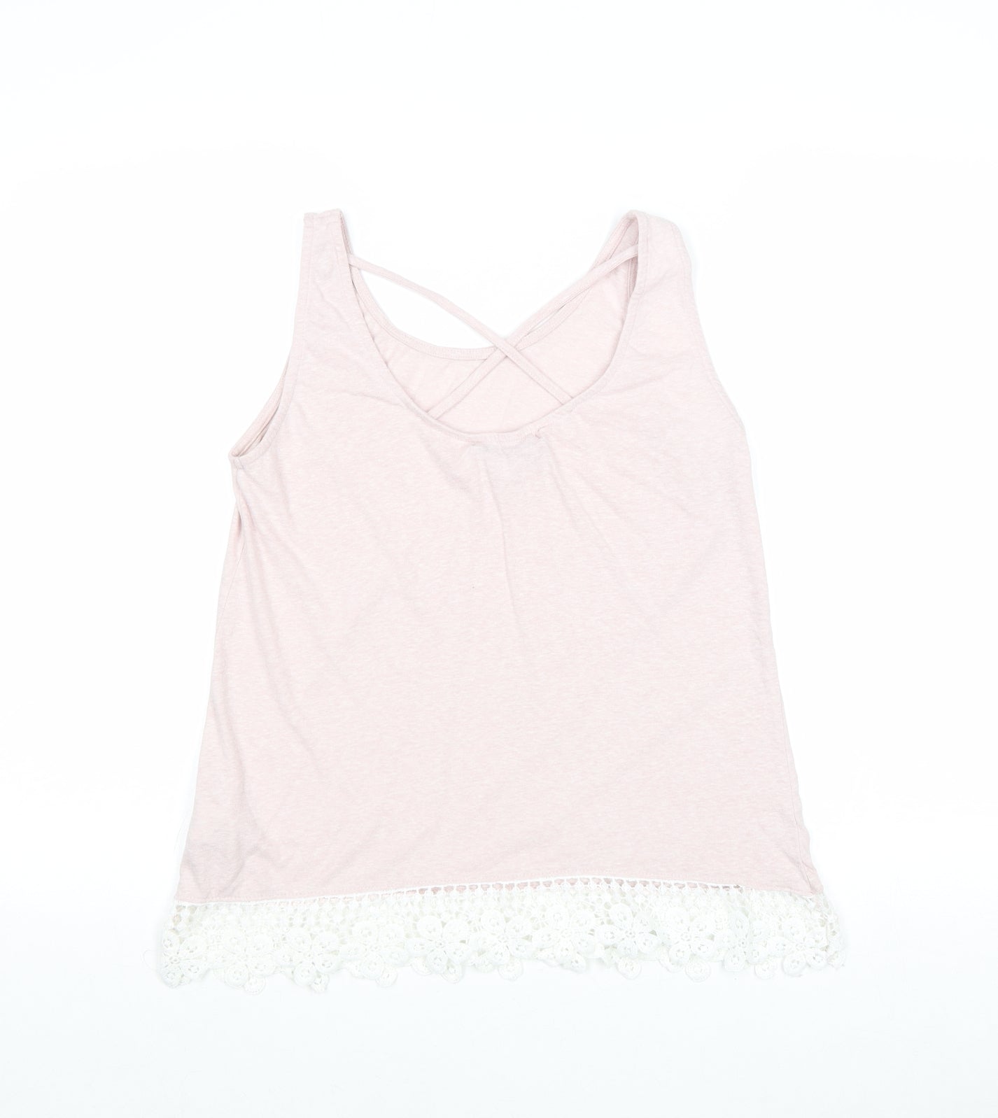 Womens UK Size L House Pink Basic Tank