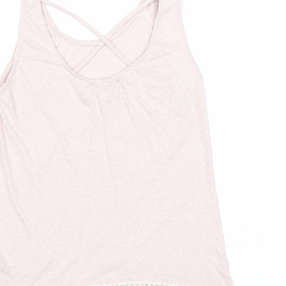 Womens UK Size L House Pink Basic Tank