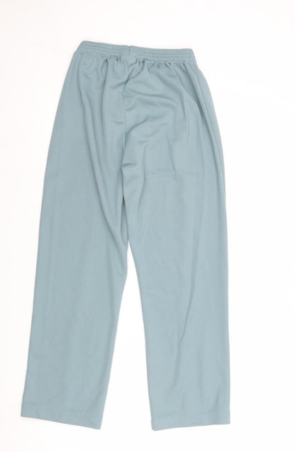 Renie Reney Womens Blue Polyacrylate Fibre Trousers Size 10 Regular