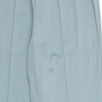 Renie Reney Womens Blue Polyacrylate Fibre Trousers Size 10 Regular