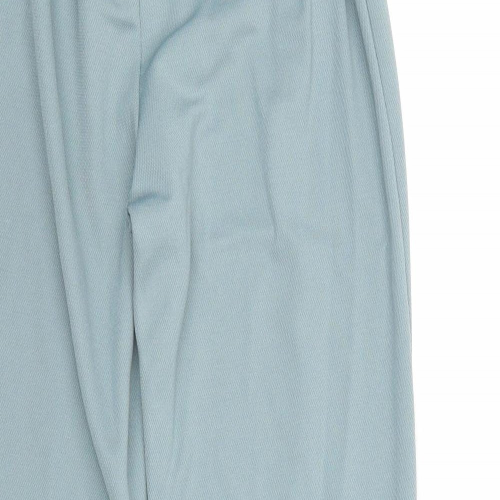 Renie Reney Womens Blue Polyacrylate Fibre Trousers Size 10 Regular