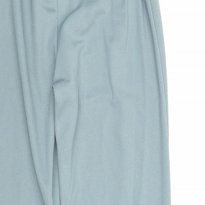 Renie Reney Womens Blue Polyacrylate Fibre Trousers Size 10 Regular