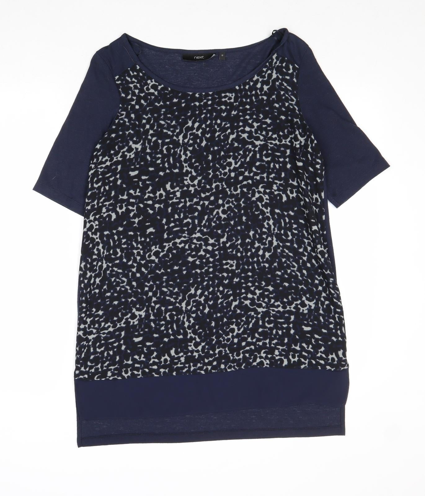 Womens UK Size 12 NEXT Blue Basic Blouse
