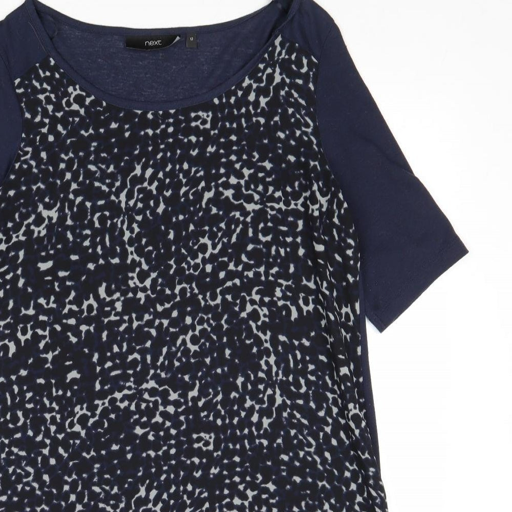 Womens UK Size 12 NEXT Blue Basic Blouse