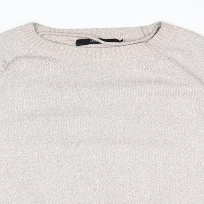 Womens UK Size M VERO MODA Beige Pullover Jumper