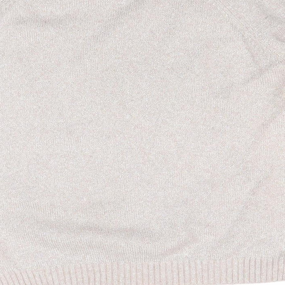 Womens UK Size M VERO MODA Beige Pullover Jumper