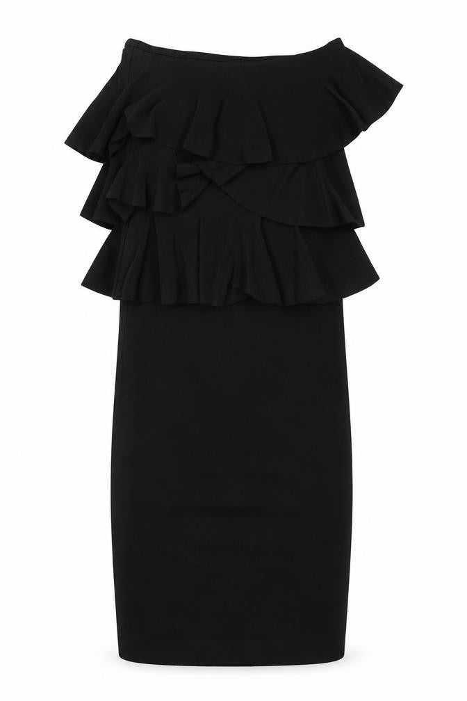 Zara Womens Black Viscose Bodycon Size S Off the Shoulder Pullover