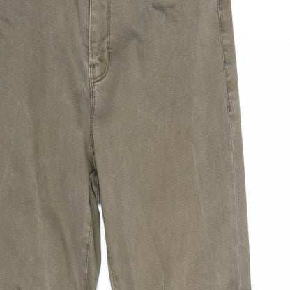 VERO MODA Womens Green Cotton Skinny Jeans Size 30 in Regular Zip