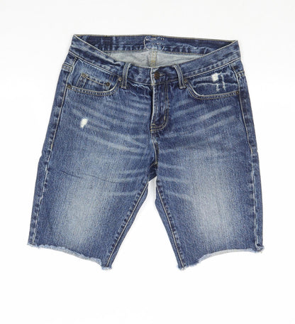 Brooklyn Calling Mens Blue Cotton Chino Shorts Size 28 in Regular Zip