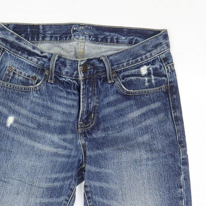 Brooklyn Calling Mens Blue Cotton Chino Shorts Size 28 in Regular Zip