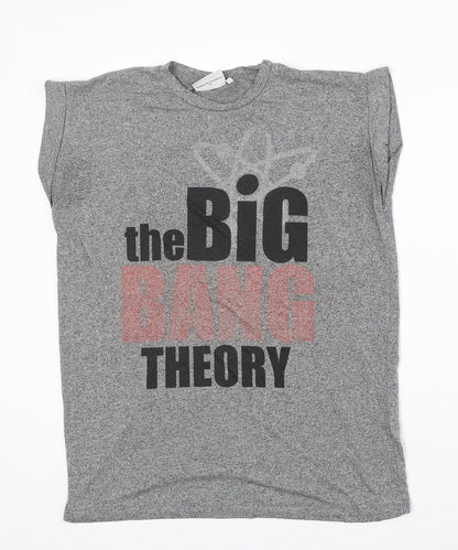 Womens UK Size 10 Atmosphere Grey Basic T-Shirt