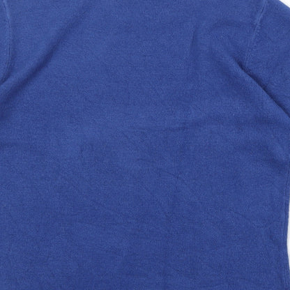 Classic Womens Black Round Neck Acrylic Pullover Jumper Size 8 Pullover