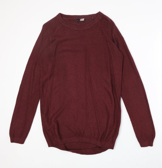 Womens UK Size S H&M Red Pullover Jumper