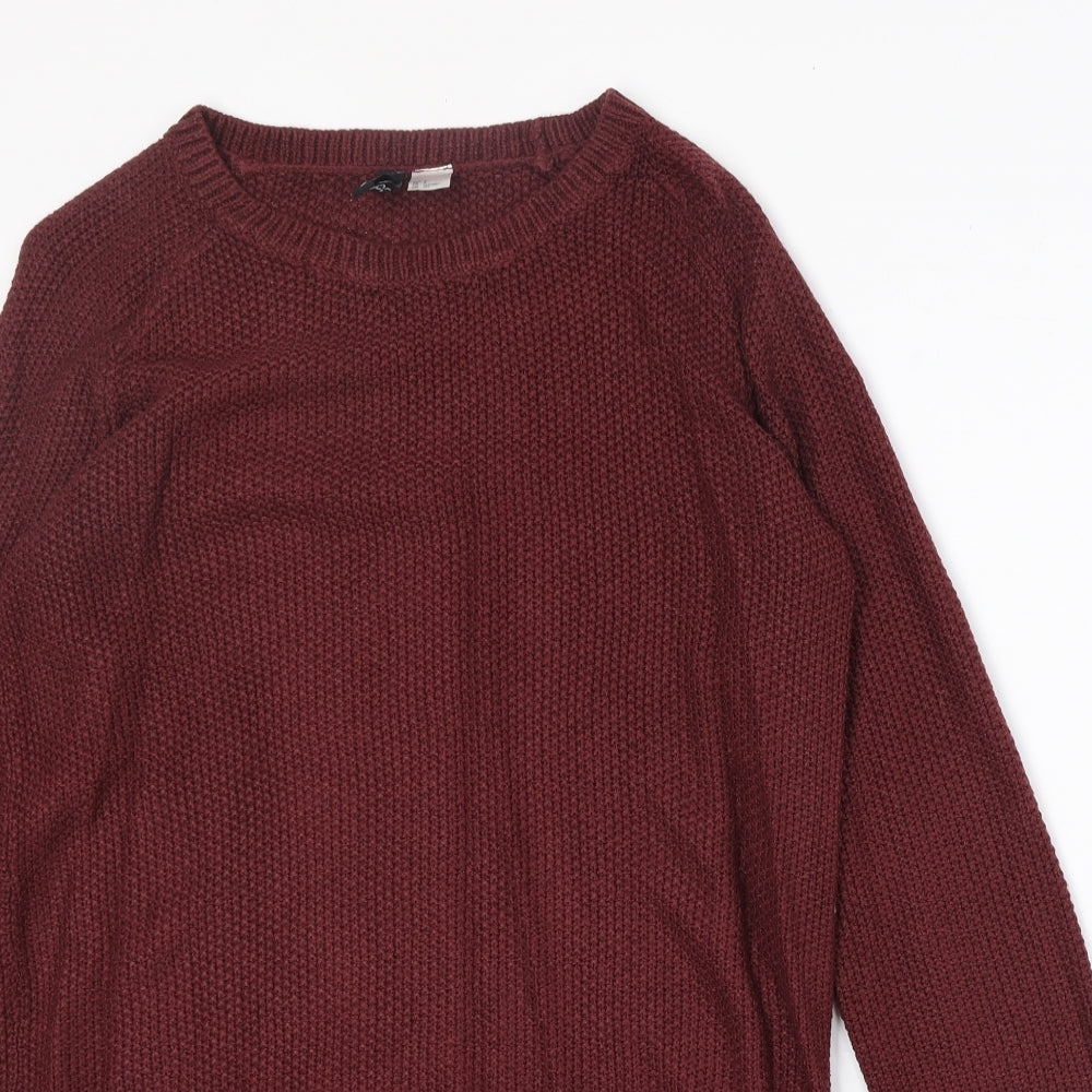 Womens UK Size S H&M Red Pullover Jumper