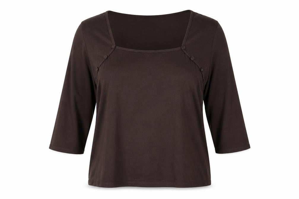 Womens UK Size XL CC Brown Basic T-Shirt