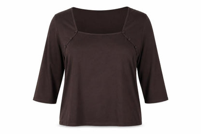 Womens UK Size XL CC Brown Basic T-Shirt